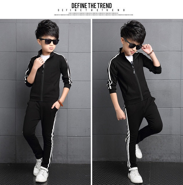 Spring Kids Boys Clothing Set Spring Autumn Kids Clothes Set 4 6 8 10 12 13 Years Boys Sports Suit Fashion Children Clothing