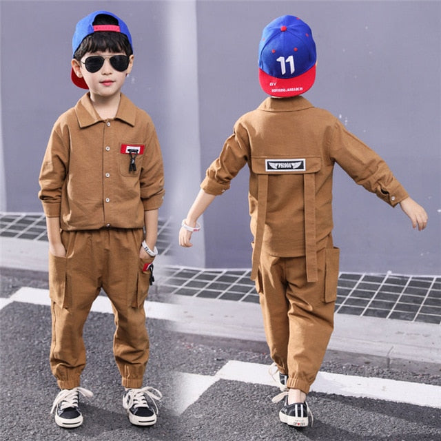 Spring Kids Boys Clothing Set Spring Autumn Kids Clothes Set 4 6 8 10 12 13 Years Boys Sports Suit Fashion Children Clothing