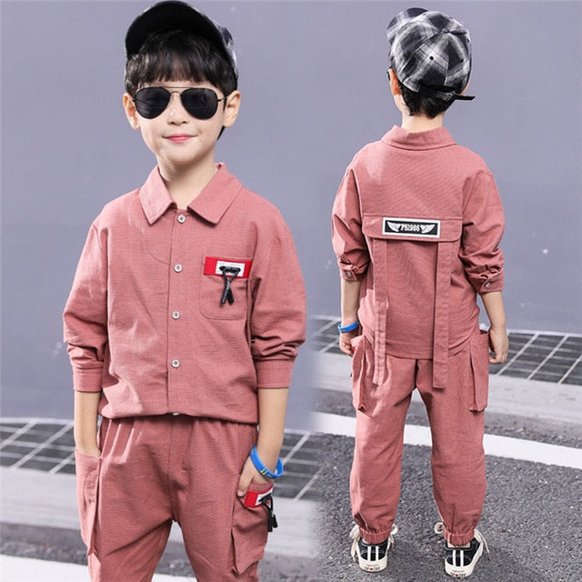 Spring Kids Boys Clothing Set Spring Autumn Kids Clothes Set 4 6 8 10 12 13 Years Boys Sports Suit Fashion Children Clothing