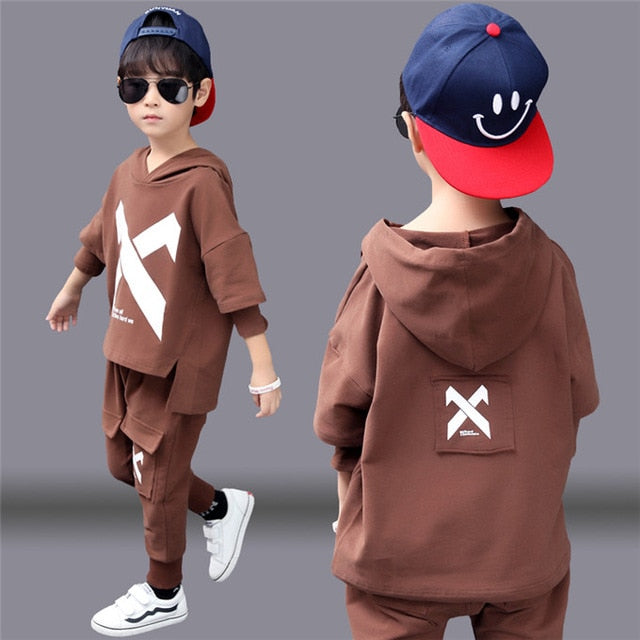 Spring Kids Boys Clothing Set Spring Autumn Kids Clothes Set 4 6 8 10 12 13 Years Boys Sports Suit Fashion Children Clothing