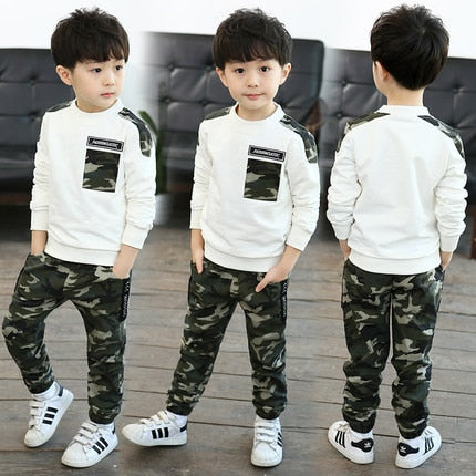 Spring Kids Boys Clothing Set Spring Autumn Kids Clothes Set 4 6 8 10 12 13 Years Boys Sports Suit Fashion Children Clothing