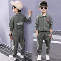 Spring Kids Boys Clothing Set Spring Autumn Kids Clothes Set 4 6 8 10 12 13 Years Boys Sports Suit Fashion Children Clothing