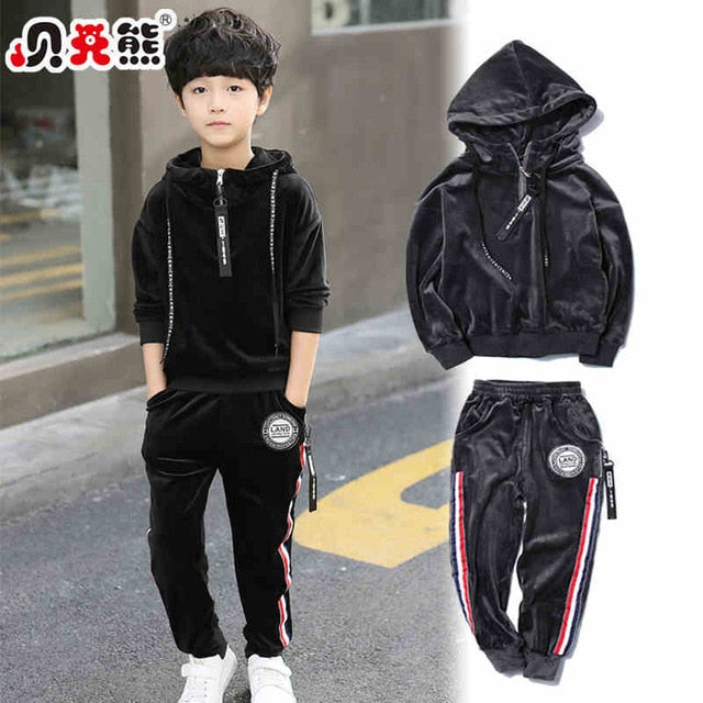 Spring Kids Boys Clothing Set Spring Autumn Kids Clothes Set 4 6 8 10 12 13 Years Boys Sports Suit Fashion Children Clothing