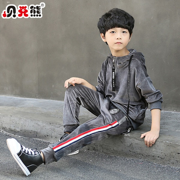 Spring Kids Boys Clothing Set Spring Autumn Kids Clothes Set 4 6 8 10 12 13 Years Boys Sports Suit Fashion Children Clothing