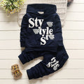 Baby Clothes For Boys Alphabet Long Sleeve Top Pants 2-Piece Set Autumn Sweater Suit Children's Clothing Apparel Outfit