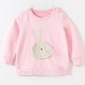 1-7Y Girls Sweatshirt Tops Children t shirt Blouses Brand Quality 100% Terry Cotton Bebe Hoodies Kids Baby Girl Clothes Tee 2020