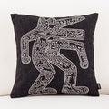 Keith Haring Graffiti Printed Square Decorative Throw Pillow Cushion Cover Case For Sofa Home Capa De Almofadas 45x45cm