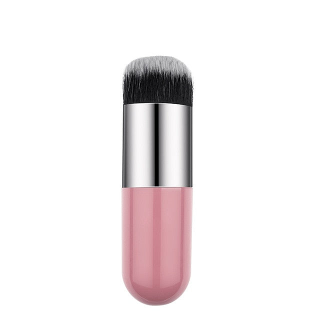 1pc Professional Chubby Pier Foundation Brush 5Color Makeup Brush Flat Cream Makeup Brushes Professional Cosmetic Make-up Brush