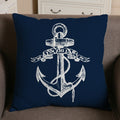 Mediterranean Blue Shell Starfish Pillow Cover Home decorative Pillows Sea Compass Anchor Linen Pillow Case cushion cover