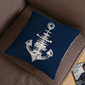 Mediterranean Blue Shell Starfish Pillow Cover Home decorative Pillows Sea Compass Anchor Linen Pillow Case cushion cover