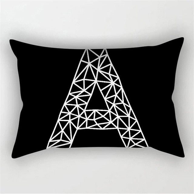 Black White Geometric Cushion Cover Throw Pillows Polyester Decorative Pillowcase 30x50 Nordic Style Home Decor Pillow cases