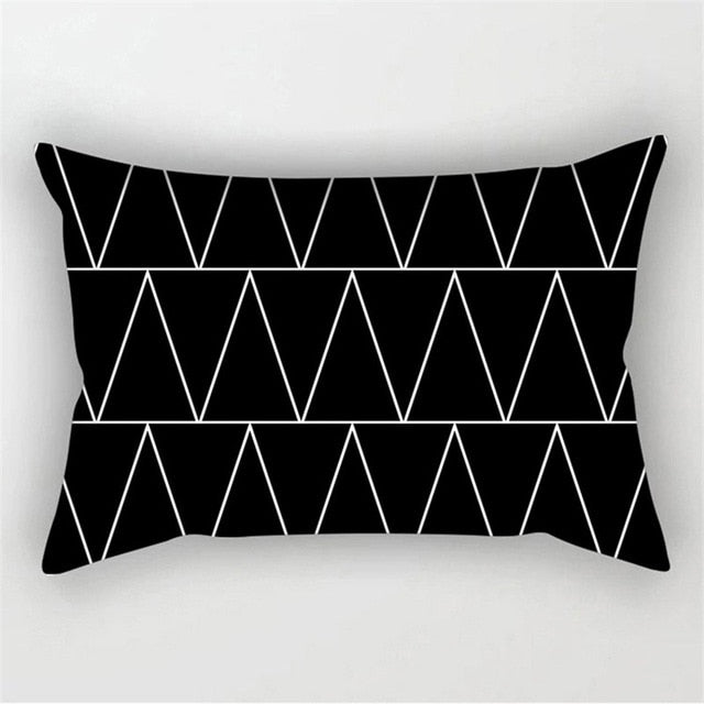 Black White Geometric Cushion Cover Throw Pillows Polyester Decorative Pillowcase 30x50 Nordic Style Home Decor Pillow cases