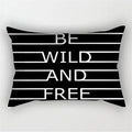 Black White Geometric Cushion Cover Throw Pillows Polyester Decorative Pillowcase 30x50 Nordic Style Home Decor Pillow cases