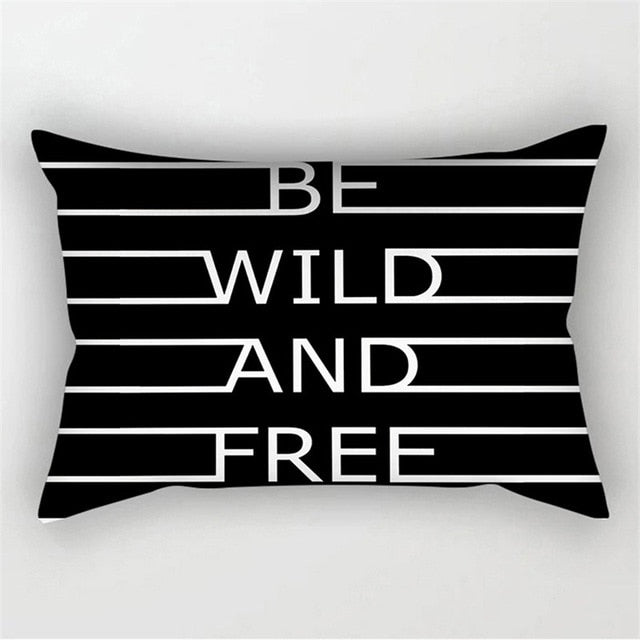 Black White Geometric Cushion Cover Throw Pillows Polyester Decorative Pillowcase 30x50 Nordic Style Home Decor Pillow cases