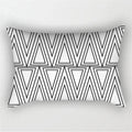 Black White Geometric Cushion Cover Throw Pillows Polyester Decorative Pillowcase 30x50 Nordic Style Home Decor Pillow cases