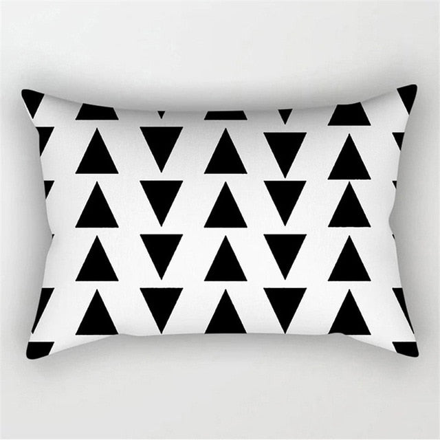 Black White Geometric Cushion Cover Throw Pillows Polyester Decorative Pillowcase 30x50 Nordic Style Home Decor Pillow cases