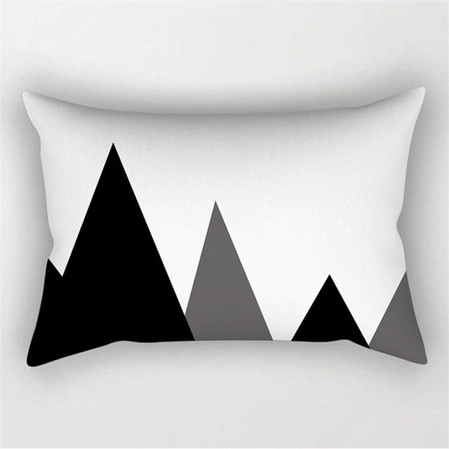 Black White Geometric Cushion Cover Throw Pillows Polyester Decorative Pillowcase 30x50 Nordic Style Home Decor Pillow cases