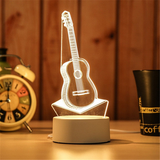 LED light creative 3D LED night light table lamp children bedroom decoration Christmas gift decoration home