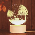 LED light creative 3D LED night light table lamp children bedroom decoration Christmas gift decoration home