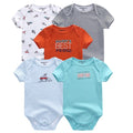 2020 5PCS/Lot Baby Boys Clothes Unicorn Girls Clothing Bodysuits Baby Girls Clothes  0-12M Newborn 100%Cotton Roupas de bebe