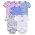 2020 5PCS/Lot Baby Boys Clothes Unicorn Girls Clothing Bodysuits Baby Girls Clothes  0-12M Newborn 100%Cotton Roupas de bebe