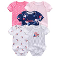 2020 5PCS/Lot Baby Boys Clothes Unicorn Girls Clothing Bodysuits Baby Girls Clothes  0-12M Newborn 100%Cotton Roupas de bebe