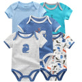 2020 5PCS/Lot Baby Boys Clothes Unicorn Girls Clothing Bodysuits Baby Girls Clothes  0-12M Newborn 100%Cotton Roupas de bebe