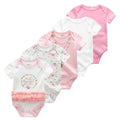 2020 5PCS/Lot Baby Boys Clothes Unicorn Girls Clothing Bodysuits Baby Girls Clothes  0-12M Newborn 100%Cotton Roupas de bebe