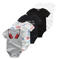 2020 5PCS/Lot Baby Boys Clothes Unicorn Girls Clothing Bodysuits Baby Girls Clothes  0-12M Newborn 100%Cotton Roupas de bebe