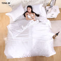 HOT! 100% pure satin silk bedding set,Home Textile King size bed set,bedclothes,duvet cover flat sheet pillowcases Wholesale