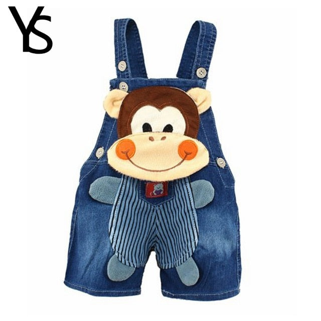 Baby Clothing Boys Girls - 1 2 3T Jeans Overalls Shorts Toddler Infant Denim Rompers Cute Cartoon Bebe Pants Summer Bib Clothes