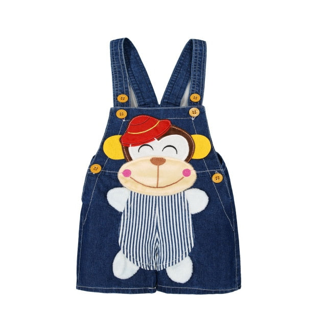 Baby Clothing Boys Girls - 1 2 3T Jeans Overalls Shorts Toddler Infant Denim Rompers Cute Cartoon Bebe Pants Summer Bib Clothes