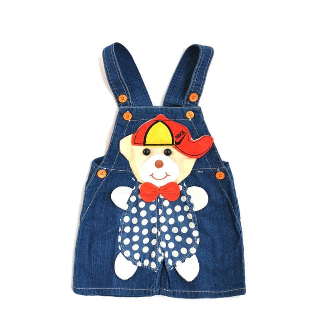 Baby Clothing Boys Girls - 1 2 3T Jeans Overalls Shorts Toddler Infant Denim Rompers Cute Cartoon Bebe Pants Summer Bib Clothes