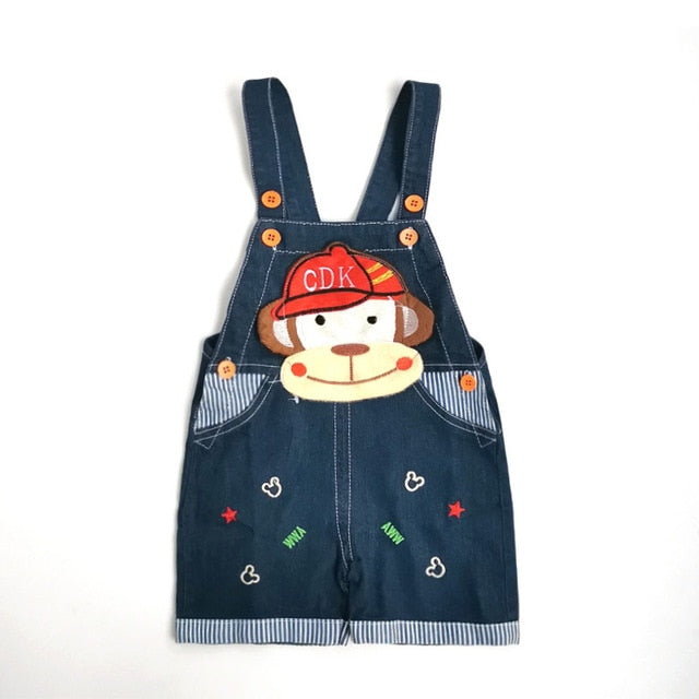 Baby Clothing Boys Girls - 1 2 3T Jeans Overalls Shorts Toddler Infant Denim Rompers Cute Cartoon Bebe Pants Summer Bib Clothes