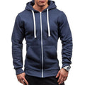 2020 Newest Hot Autumn Winter Fashion Fleece Hoodie Mens Casual Slim Thermal Lined Hood Jacket Sweatshirt Zip Outerwear Warm