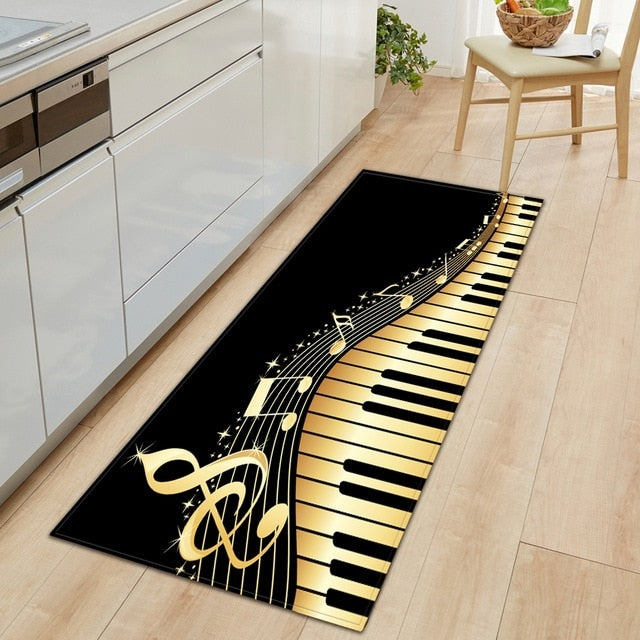 modern Kitchen Mat Long Strip Bedroom Entrance Doormat 3D Pattern Home Floor Decoration Living Room Carpet Bathroom Non-Slip Rug