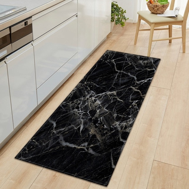 modern Kitchen Mat Long Strip Bedroom Entrance Doormat 3D Pattern Home Floor Decoration Living Room Carpet Bathroom Non-Slip Rug