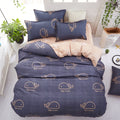 Classic bedding set 5 size grey blue grid summer bed linen 4pcs/set duvet cover set Pastoral bed sheet AB side duvet cover 2020