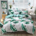 Classic bedding set 5 size grey blue grid summer bed linen 4pcs/set duvet cover set Pastoral bed sheet AB side duvet cover 2020