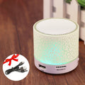 GETIHU Wireless Portable Bluetooth Speaker Mini LED Music Audio TF USB FM Stereo Sound Speaker For Xiaomi Phone Computer column