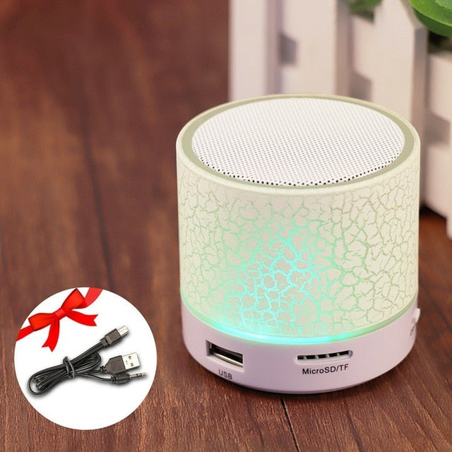 GETIHU Wireless Portable Bluetooth Speaker Mini LED Music Audio TF USB FM Stereo Sound Speaker For Xiaomi Phone Computer column