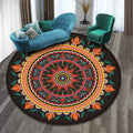 RULDGEE Mandala  Alfombra 3D Three-dimensional Black&White Stereo Vision Mat Living Room Doormat Tea Table Sofa Illusion Carpet