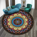 RULDGEE Mandala  Alfombra 3D Three-dimensional Black&White Stereo Vision Mat Living Room Doormat Tea Table Sofa Illusion Carpet