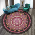 RULDGEE Mandala  Alfombra 3D Three-dimensional Black&White Stereo Vision Mat Living Room Doormat Tea Table Sofa Illusion Carpet