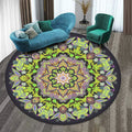 RULDGEE Mandala  Alfombra 3D Three-dimensional Black&White Stereo Vision Mat Living Room Doormat Tea Table Sofa Illusion Carpet