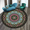 RULDGEE Mandala  Alfombra 3D Three-dimensional Black&White Stereo Vision Mat Living Room Doormat Tea Table Sofa Illusion Carpet