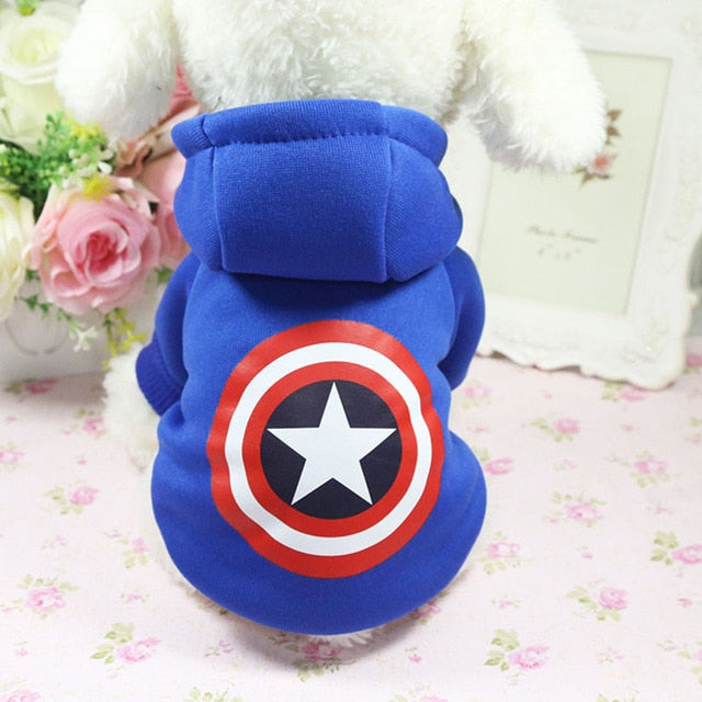 Cartoon Dog Hoodie Winter Pet Dog Clothes For Dogs Coat Jacket Cotton Ropa Perro French Bulldog Clothing For Dogs Pets Clothing