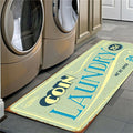 Non-Slip Floor Mat Laundry Room Mat Entrance Doormat Self-Service Laundry Bath Mat Carpet Laundry Room Decor Balcony Rug