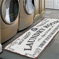 Non-Slip Floor Mat Laundry Room Mat Entrance Doormat Self-Service Laundry Bath Mat Carpet Laundry Room Decor Balcony Rug