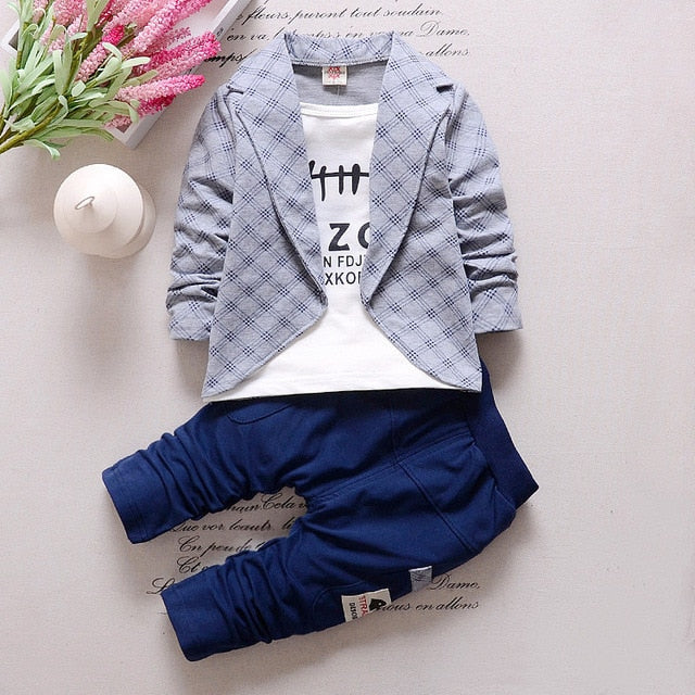 Baby Clothes For Boys Alphabet Long Sleeve Top Pants 2-Piece Set Autumn Sweater Suit Children's Clothing Apparel Outfit